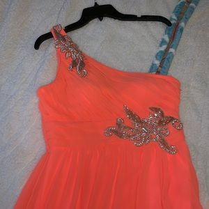 One Shoulder Prom Dress